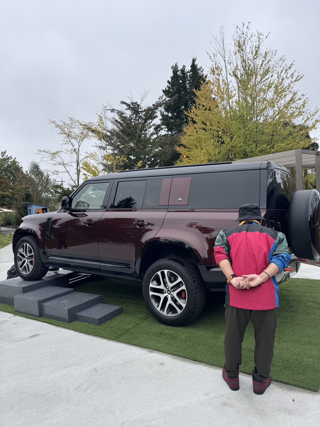 展示された現行型ディフェンダー2